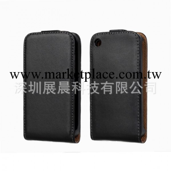 蘋果IPHONE 3GS真皮手機皮套 上下翻蓋平紋二層皮保護外殼廠批發工廠,批發,進口,代購