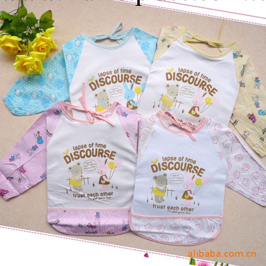 嬰幼兒用品/罩衣/飯衣/面料純棉罩衣/防水罩衣工廠,批發,進口,代購