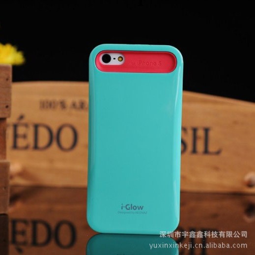 韓國iPhone4s/5夜光手機殼 最新款蘋果4代5代保護殼矽膠套工廠,批發,進口,代購