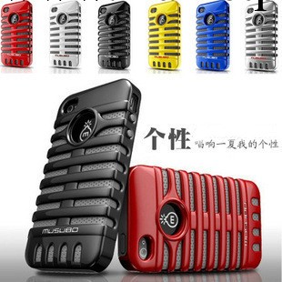 麥克風iphone4手機殼 iphone4s手機殼蘋果4代手機套外殼保護套工廠,批發,進口,代購
