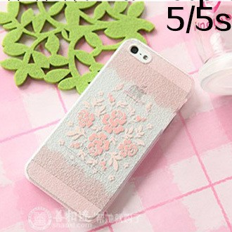iPhone5/5s手機殼 皮紋彩繪 半透明保護套 蘋果5s手機外殼 荔枝紋工廠,批發,進口,代購