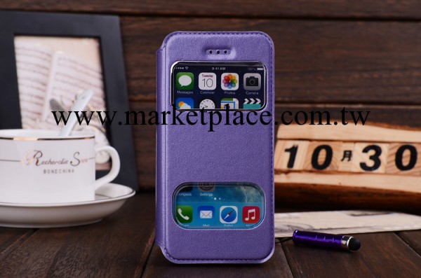 蘋果5s保護皮套 iPhone5s開窗皮套 超薄左右翻手機套 拒接聽電話工廠,批發,進口,代購