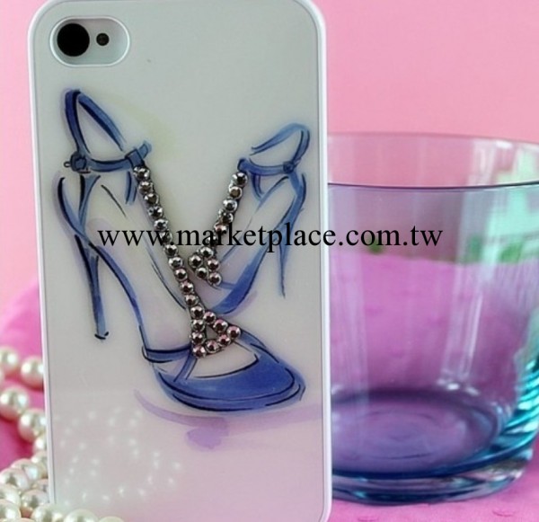 iphone5s手機殼iphone4s保護殼水鉆蘋果4保護套超薄高跟鞋水鉆殼工廠,批發,進口,代購