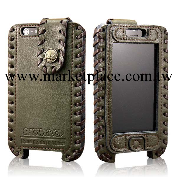 蘋果手機保護殼iPhone5 5S公爵秀酷牛皮皮套showkoo真牛皮手機殼工廠,批發,進口,代購