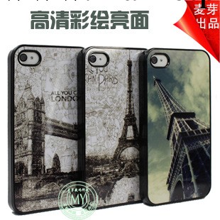 巴黎埃菲爾鐵塔蘋果4手機殼iphone4s手機殼蘋果5手機外殼工廠,批發,進口,代購
