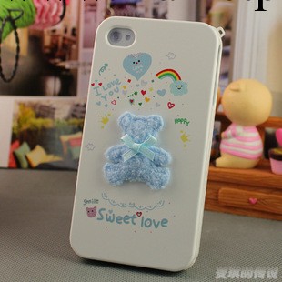 韓國happymori保護套 iphone4s立體卡通手機保護殼  蘋果外殼配件工廠,批發,進口,代購