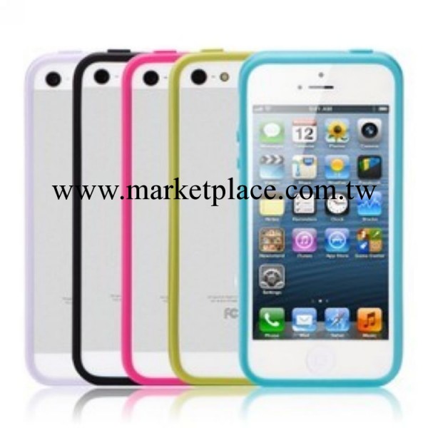 蘋果5 手機外殼 iphone5S 糖果色邊框 5代矽膠邊框 TPU軟殼套工廠,批發,進口,代購