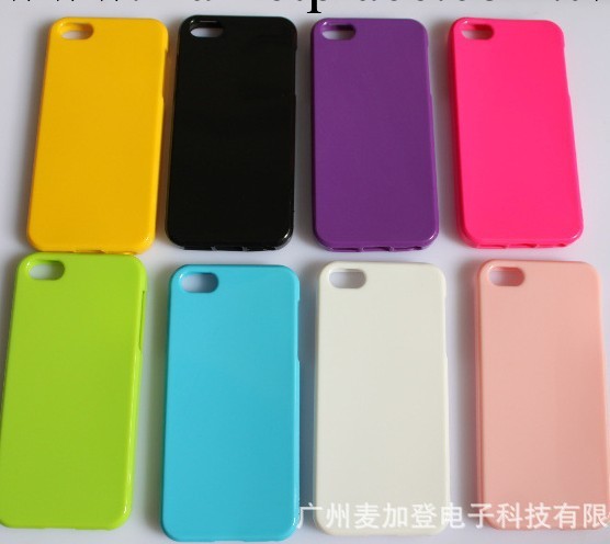iphone5/5S手機殼 TPU保護套 蘋果5代清水套 糖果殼實色透明外殼工廠,批發,進口,代購