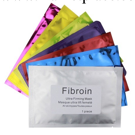 四色正品fibroin蠶絲面膜紫色美白補水玻尿酸面膜貼一件代發工廠,批發,進口,代購
