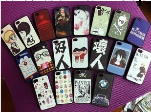 批發彩繪蘋果iPhone5s 3d潮牌浮雕手機殼蘋果5磨砂殼可訂做圖案工廠,批發,進口,代購