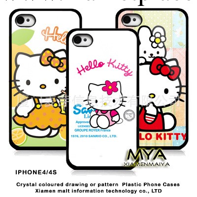 蘋果4保護套 iphone4s4S手機保護殼 Kitty貓蘋果手機殼 多款可選工廠,批發,進口,代購