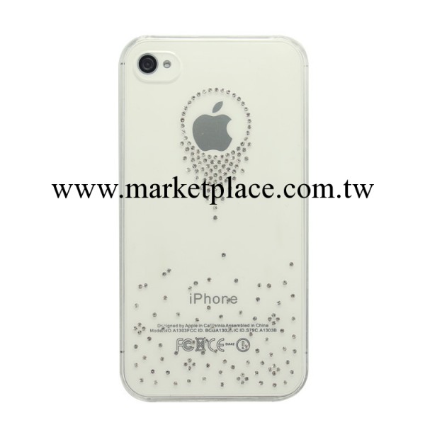新款蘋果iphone4/4s手機殼批發 鑲水鉆手機殼手機保護套 廠傢直銷批發・進口・工廠・代買・代購