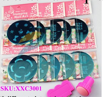 10帳一套配送印章 美甲工具 美容工具套裝 修甲工具套裝 美甲印花工廠,批發,進口,代購