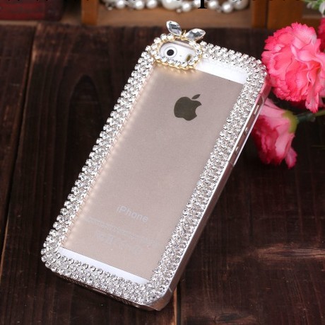 抓鏈奢華水鉆iphone4手機殼4S保護套外殼iPhone5蘋果5S 1件代發工廠,批發,進口,代購