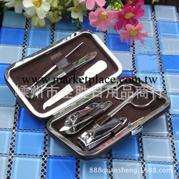 皮盒六件套 美容化妝用具禮品套裝 美甲化妝工具 廠傢直銷 淘寶工廠,批發,進口,代購