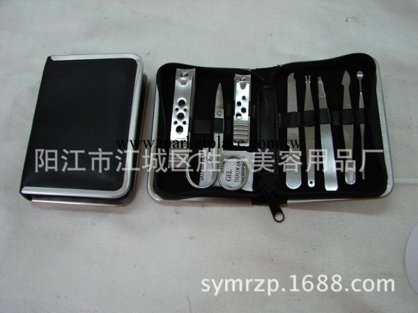 廠傢定做廣告禮品9件套修甲工具組合美容套裝 批發指甲鉗剪刀套裝批發・進口・工廠・代買・代購