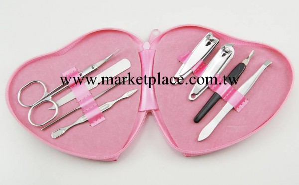 定制廣告禮品愛心修甲8件套印字修甲套裝美容工具指甲鉗套裝工廠,批發,進口,代購