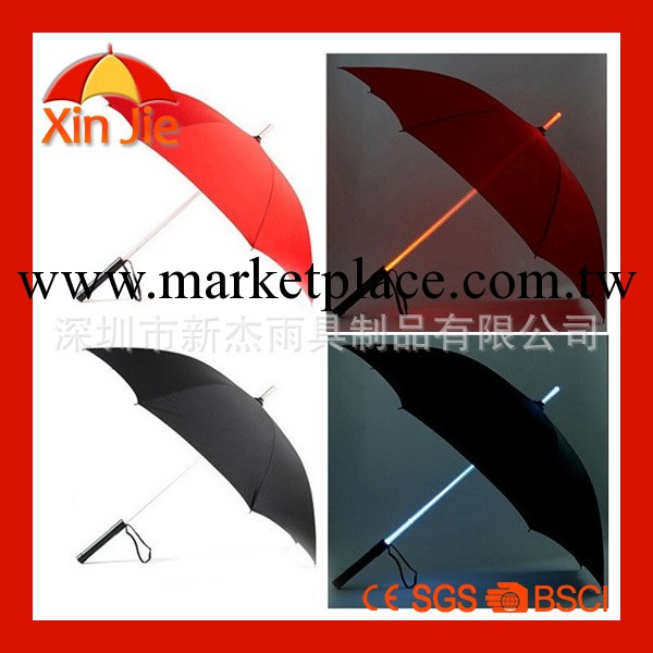 【新傑】專業廠傢供應定做傘創意直桿led發光夜行道具透明晴雨傘工廠,批發,進口,代購