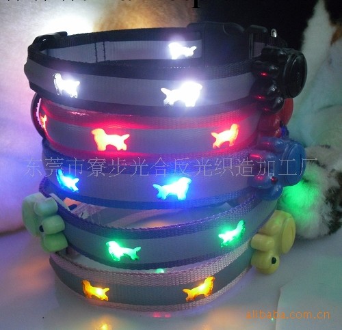 CE環保供應 LED發光項圈 尼龍寵物帶 狗項圈 寵物用品 狗鏈工廠,批發,進口,代購