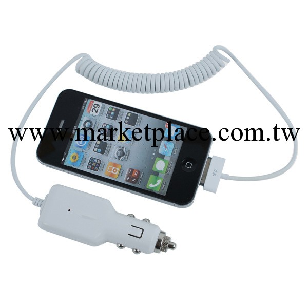 供應ipod/ipad2/iphone4帶線5V/1A車充批發・進口・工廠・代買・代購