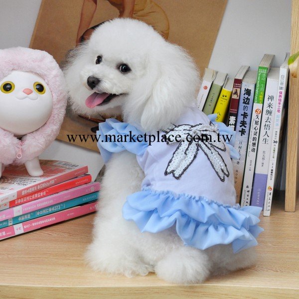 2013新款 寵物用品  寵物衣服 狗衣服 狗狗衣服 雪紡飛袖裙-3色工廠,批發,進口,代購