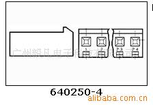 AMP(TYCO)連接器現貨 640250-4工廠,批發,進口,代購