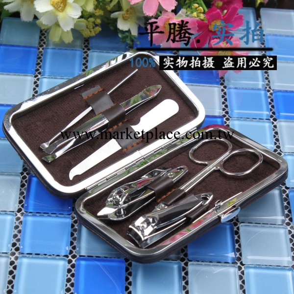 A006 皮盒六件套 美容化妝用具禮品套裝 美甲化妝工具 十元店貨源工廠,批發,進口,代購