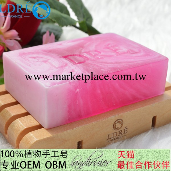 蘭迪瑞兒 玫瑰植物洗面手工皂 玫瑰精油香去黃美白手工皂 100g工廠,批發,進口,代購