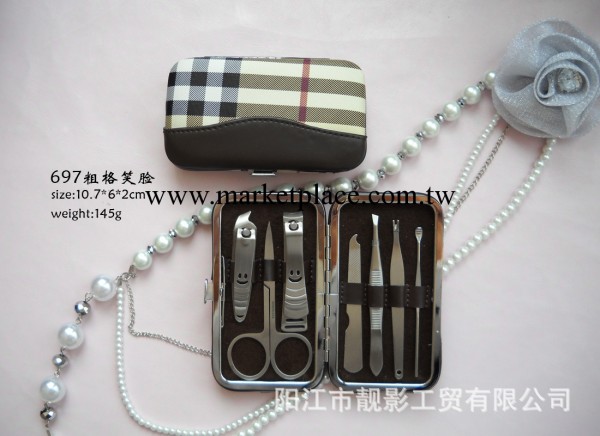 【品質保證，歐美風】.粗格紋 大牌氣質 可定制字樣（美容指甲鉗工廠,批發,進口,代購