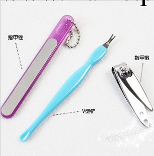 美容工具三合一修甲護指甲剪死皮鏟指甲挫三件套裝22g1200/件工廠,批發,進口,代購