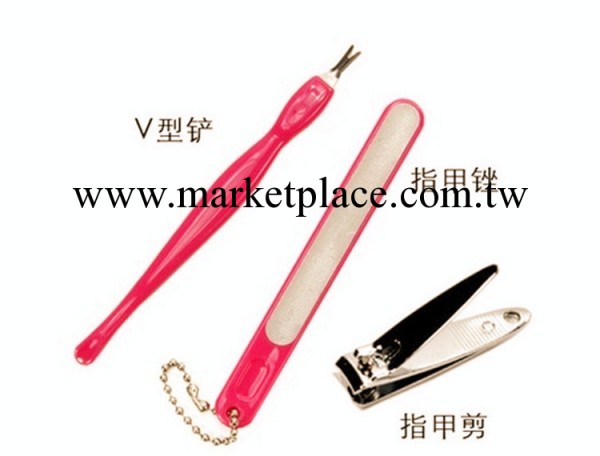 美容工具三合一修甲護指甲剪死皮鏟指甲挫指甲鉗三件套裝工廠,批發,進口,代購