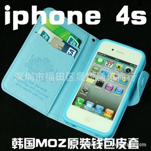 韓國MOZ iphone5 手機套 蘋果4s左右開皮套 蘋果手機保護套工廠,批發,進口,代購