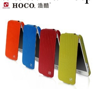 HOCO浩酷 iphone5S 真皮手機套蜥蜴紋上下翻蘋果iphone5代皮套工廠,批發,進口,代購