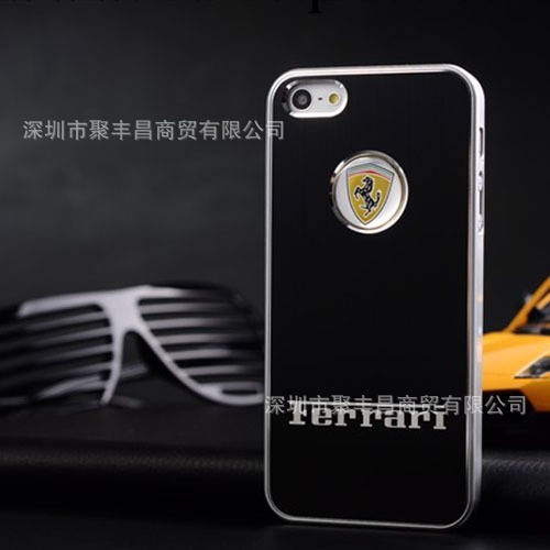 蘋果iPhone5 名車標手機殼法拉利iPhone5S 金屬外殼保護套Ferrari工廠,批發,進口,代購