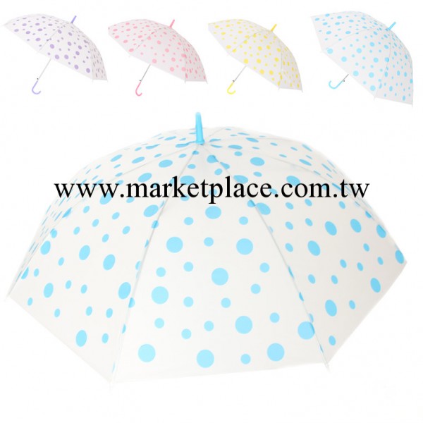廠傢直銷 圓點環保透明雨傘 韓版創意圓點雨傘 夏季爆款圓點雨傘工廠,批發,進口,代購