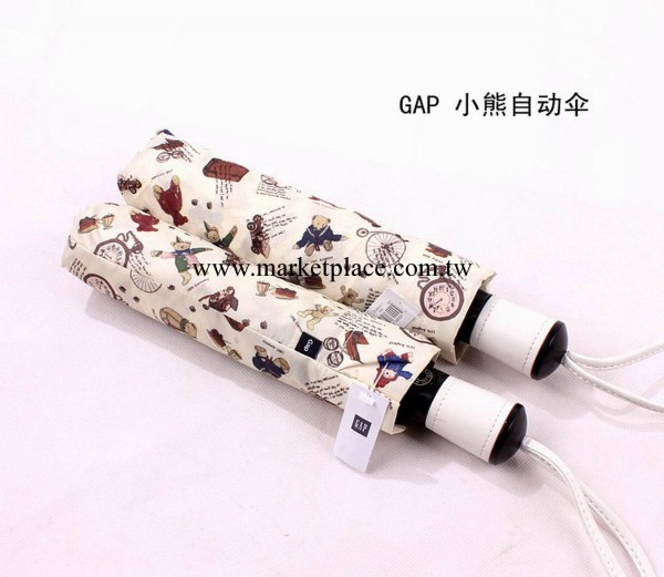外貿正品GAP小熊傘晴雨傘遮陽傘折疊創意傘女士 防曬太陽傘工廠,批發,進口,代購