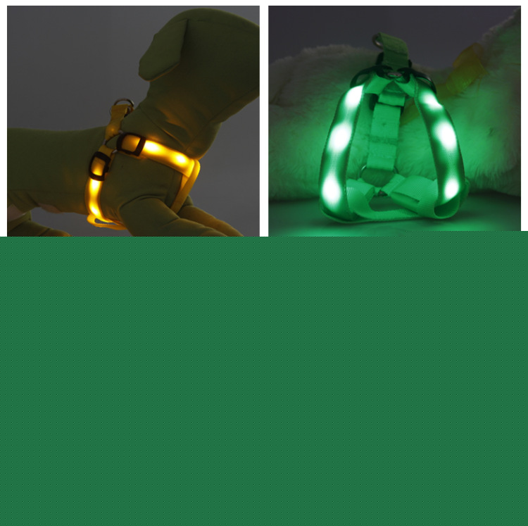 LED燈帶發光閃光寵物胸背帶 一條起批 永不斷貨  寵物用品 現貨工廠,批發,進口,代購