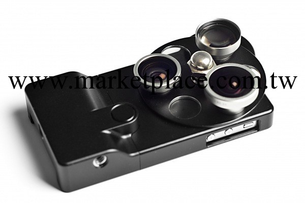 iPhone 4/4S魚眼 微距遠距鏡頭轉換拔碼盤Lens Dial TriEye批發・進口・工廠・代買・代購