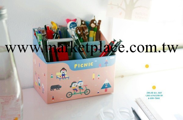 新品 韓國 自制DIY筆筒收納盒PAPER PENCIL BOX-picnic工廠,批發,進口,代購