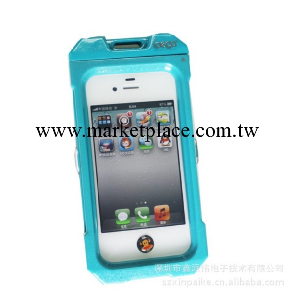 iPhone 4/4s塑料防摔防震蘋果手機防水盒遊泳防水盒工廠,批發,進口,代購