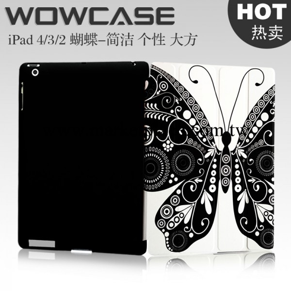 wowcase 蘋果ipad4/3/2 保護套 保護殼 時尚超薄帶休眠 時尚外殼工廠,批發,進口,代購