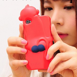 蘋果iphone4手機殼 矽膠套 蘋果4手機殼 保護套外殼 趴趴猴工廠,批發,進口,代購