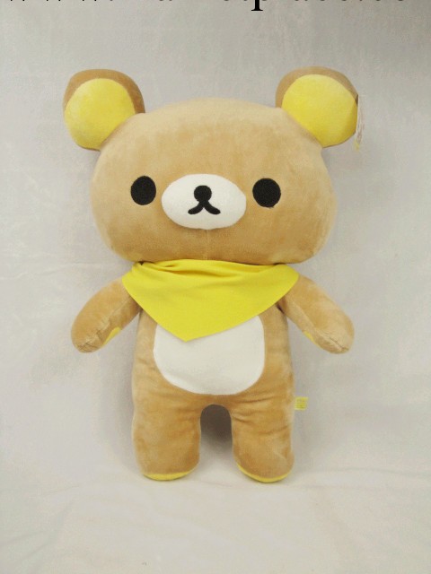 熱銷 黃色圍巾日本輕松熊 毛絨玩具公仔 送女生禮物工廠,批發,進口,代購