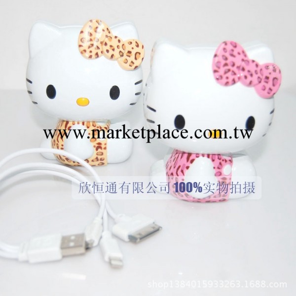 超萌卡通豹紋hello kitty充電寶 kt全身 kitty移動電源 11000mah批發・進口・工廠・代買・代購