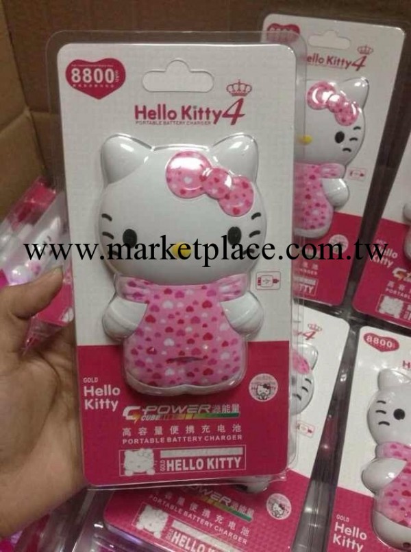 卡通 碎花全身hello kitty充電寶8800毫安KT貓移動電源廠傢批發工廠,批發,進口,代購