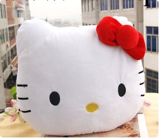毛絨玩具Hello Kitty可愛凱蒂貓咪靠枕KT抱枕靠墊腰枕生日禮物工廠,批發,進口,代購