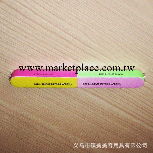 美甲挫條 指甲銼條 六色銼 兩面磨砂 專業美甲工具 彩色指甲銼工廠,批發,進口,代購