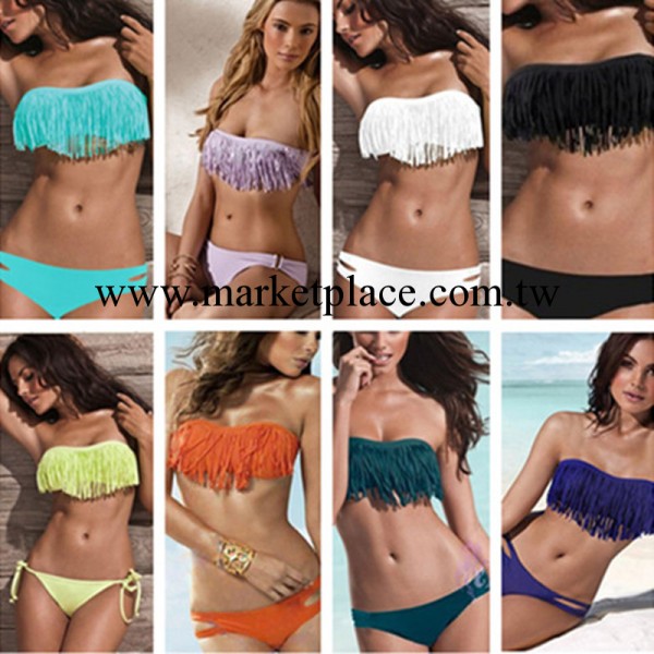 現貨批發11色多色維多利亞的秘密流蘇性感女士比基尼bikini遊泳衣工廠,批發,進口,代購