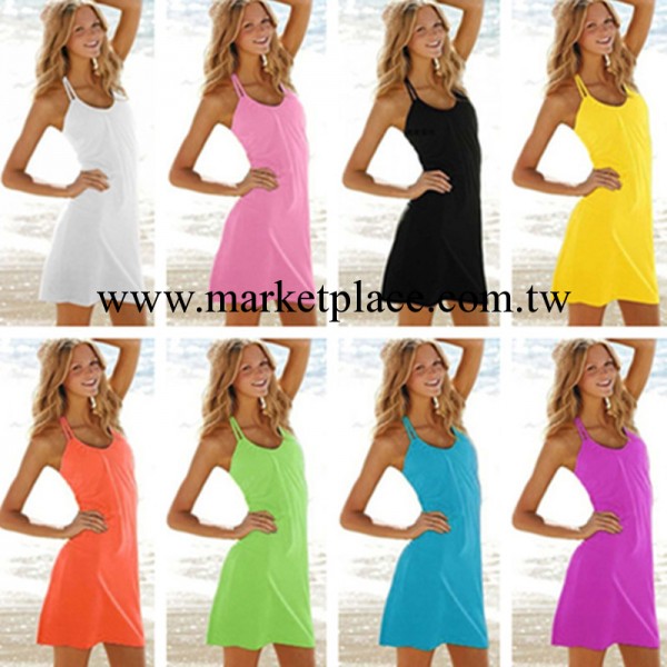 維多利亞的秘密同款百變浴巾歐美時尚沙灘裙比基尼外罩衫連衣裙工廠,批發,進口,代購