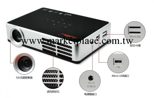便攜式投影機微型投影機led投影機辦公投影機便攜投影機USB高清口批發・進口・工廠・代買・代購